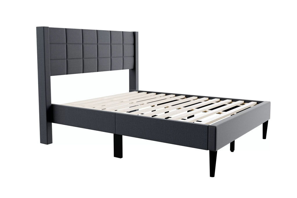 Bed – Platform Bed – Charcoal (F9650)