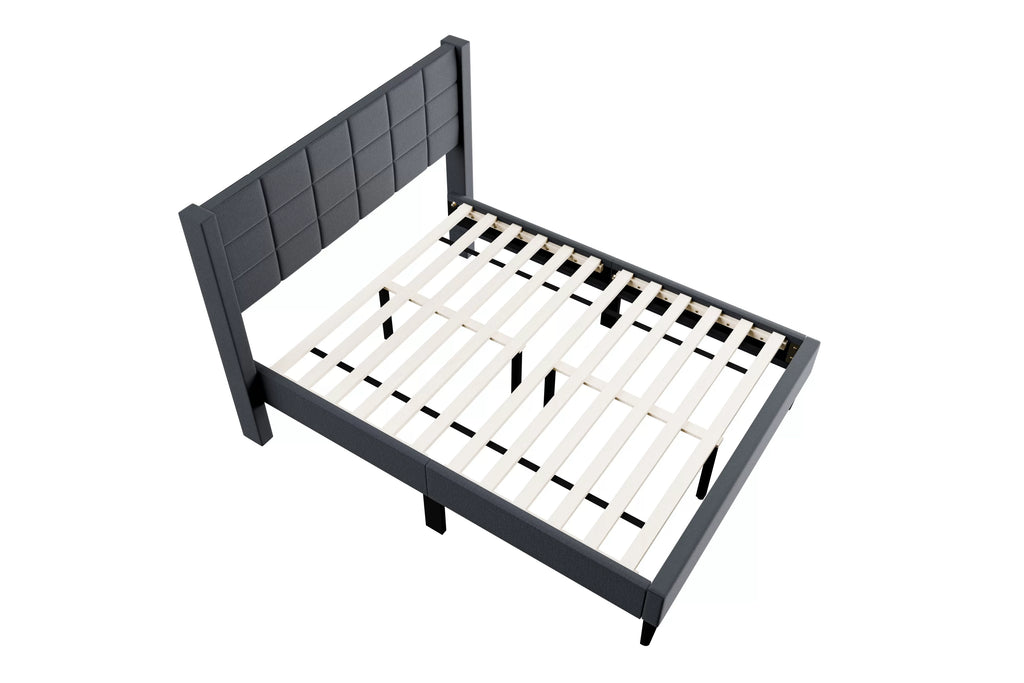 Bed – Platform Bed – Charcoal (F9650)