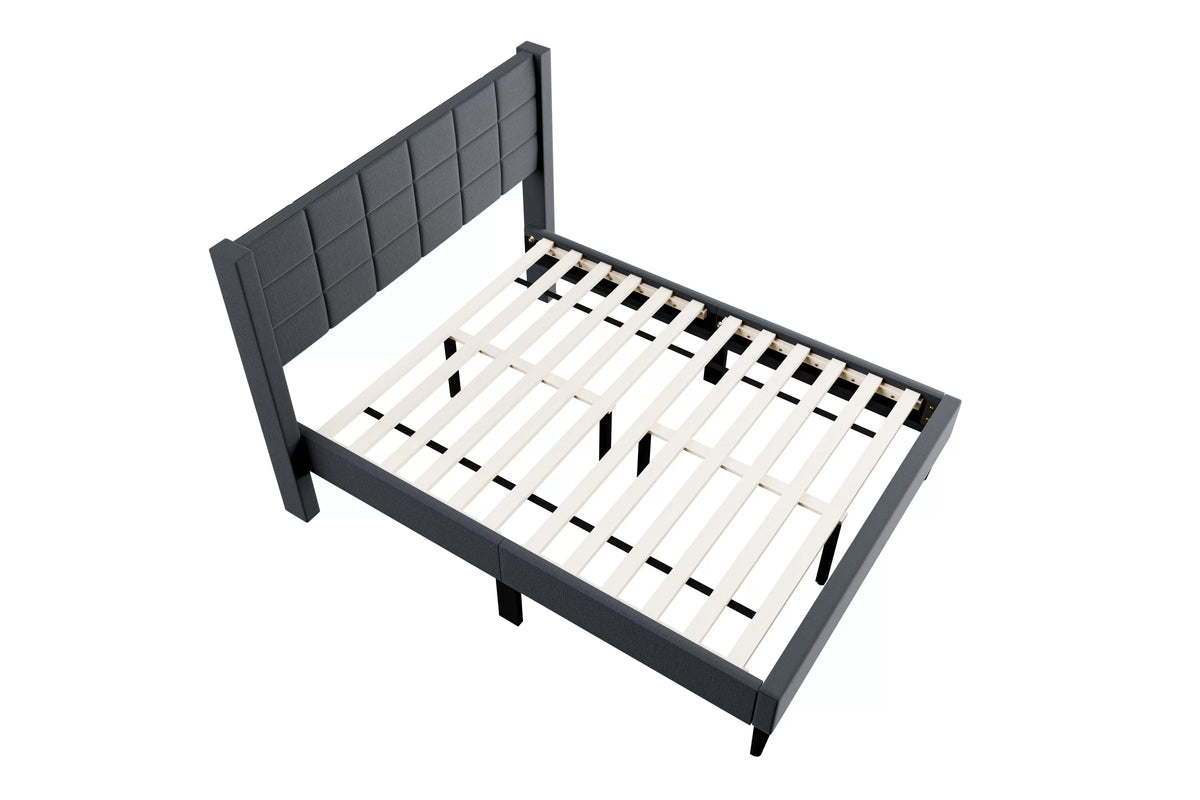 Bed – Platform Bed – Charcoal (F9650)