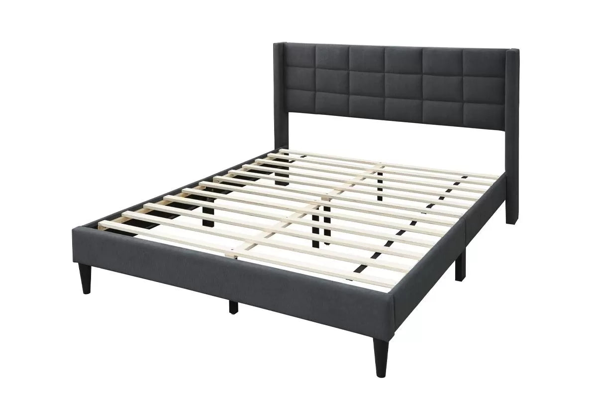 Bed – Platform Bed – Charcoal (F9650)
