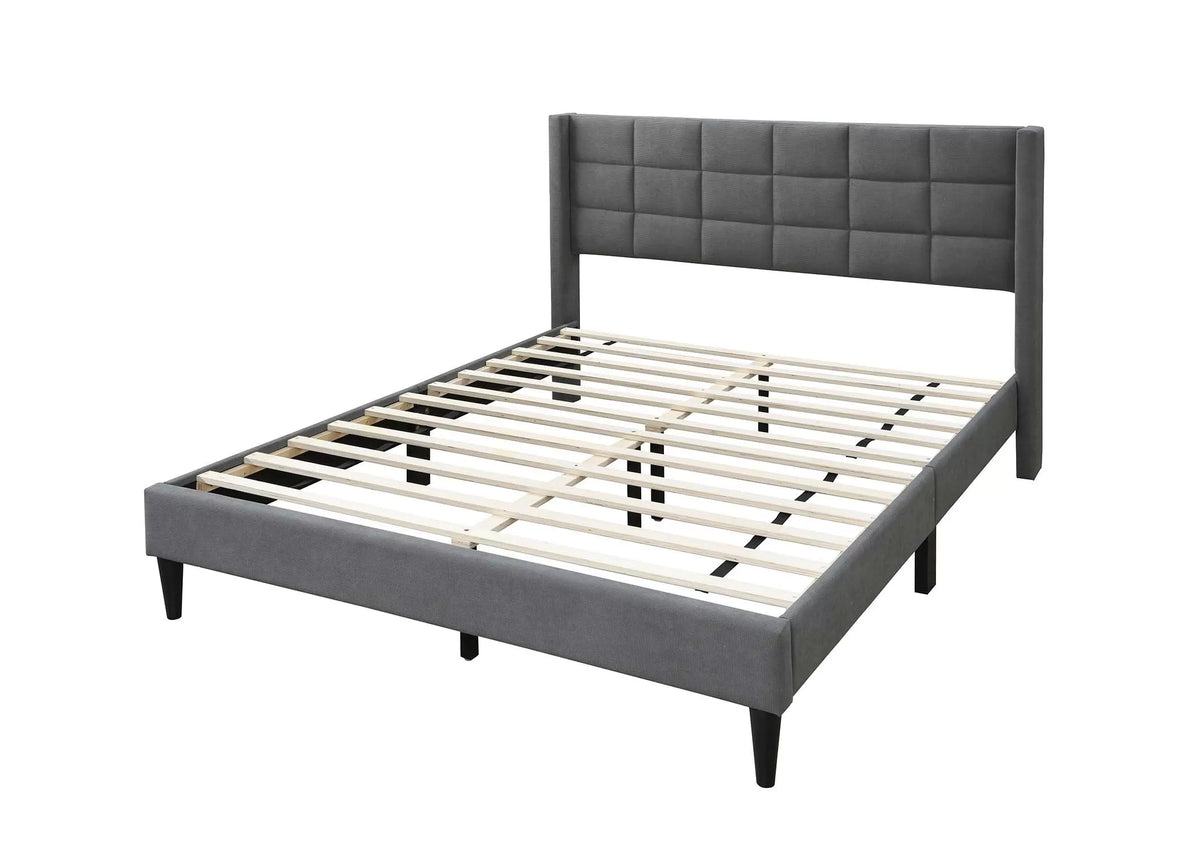 Bed – Platform Bed – Gray (F9651)