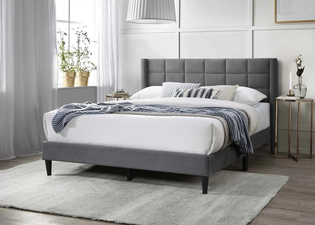 Bed – Platform Bed – Gray (F9651)