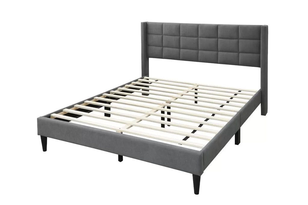 Bed – Platform Bed – Gray (F9651)