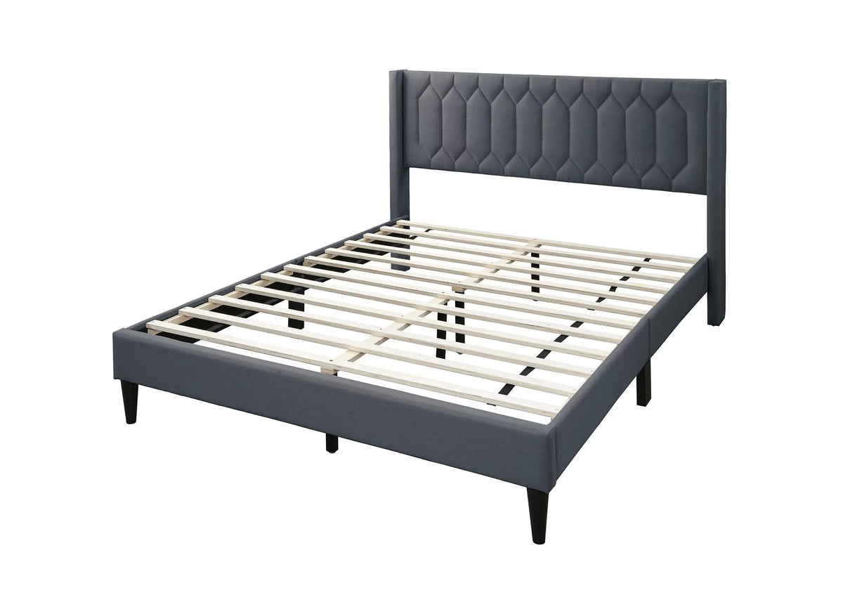 Bed – Platform Bed – Charcoal (F9652)