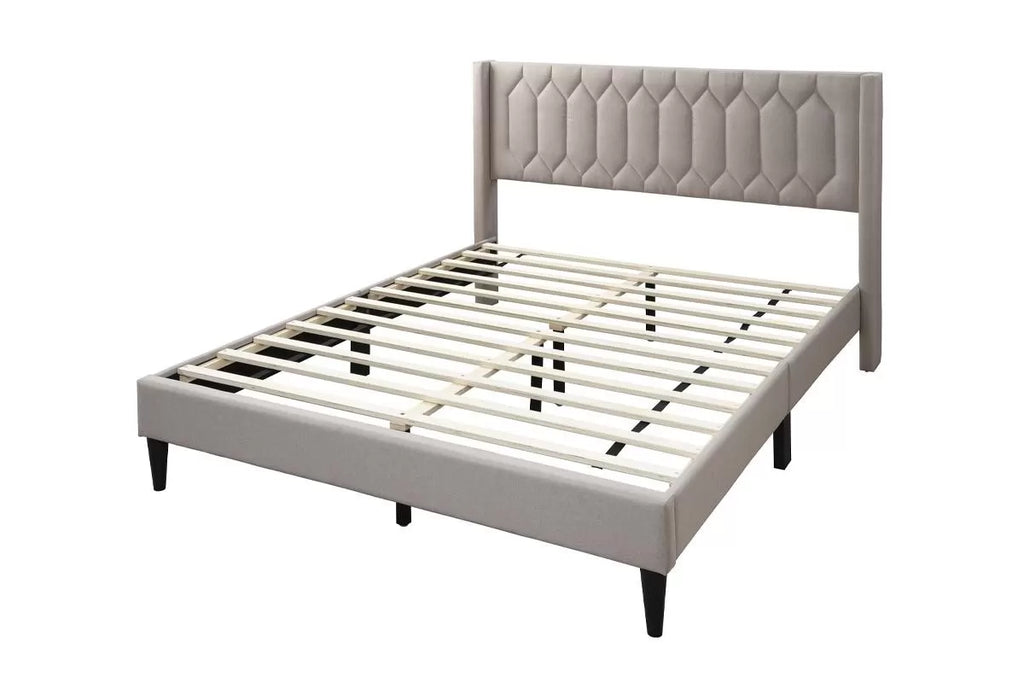 Bed – Platform Bed – Light Brown (F9653)