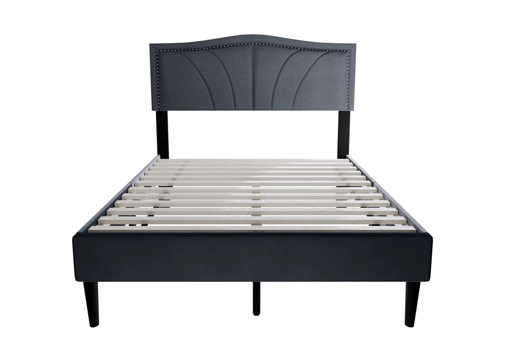 Bed – Platform Bed – Charcoal (F9654)