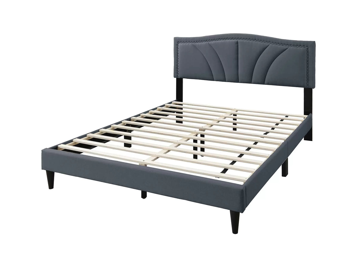 Bed – Platform Bed – Charcoal (F9654)