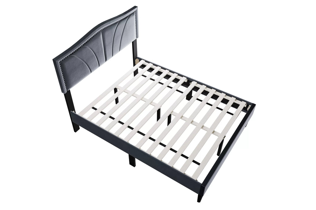 Bed – Platform Bed – Charcoal (F9654)