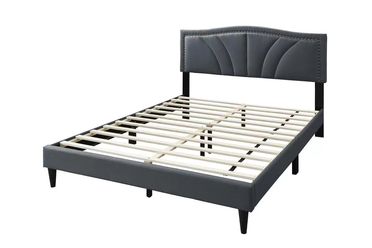 Bed – Platform Bed – Charcoal (F9654)