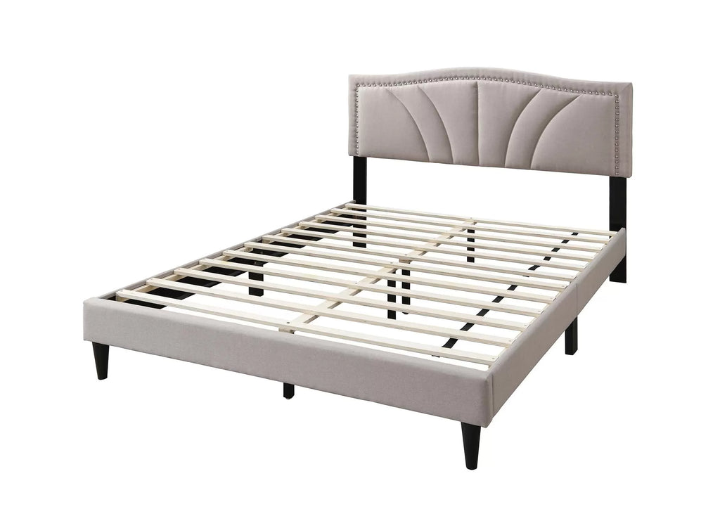 Bed – Platform Bed – Light Brown (F9655)