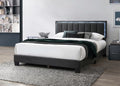 Bed – Platform Bed W/ Built-In LED Lights – Charcoal (F9660)