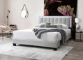 Bed – Platform Bed W/ Built-In LED Lights – Light Gray (F9661)