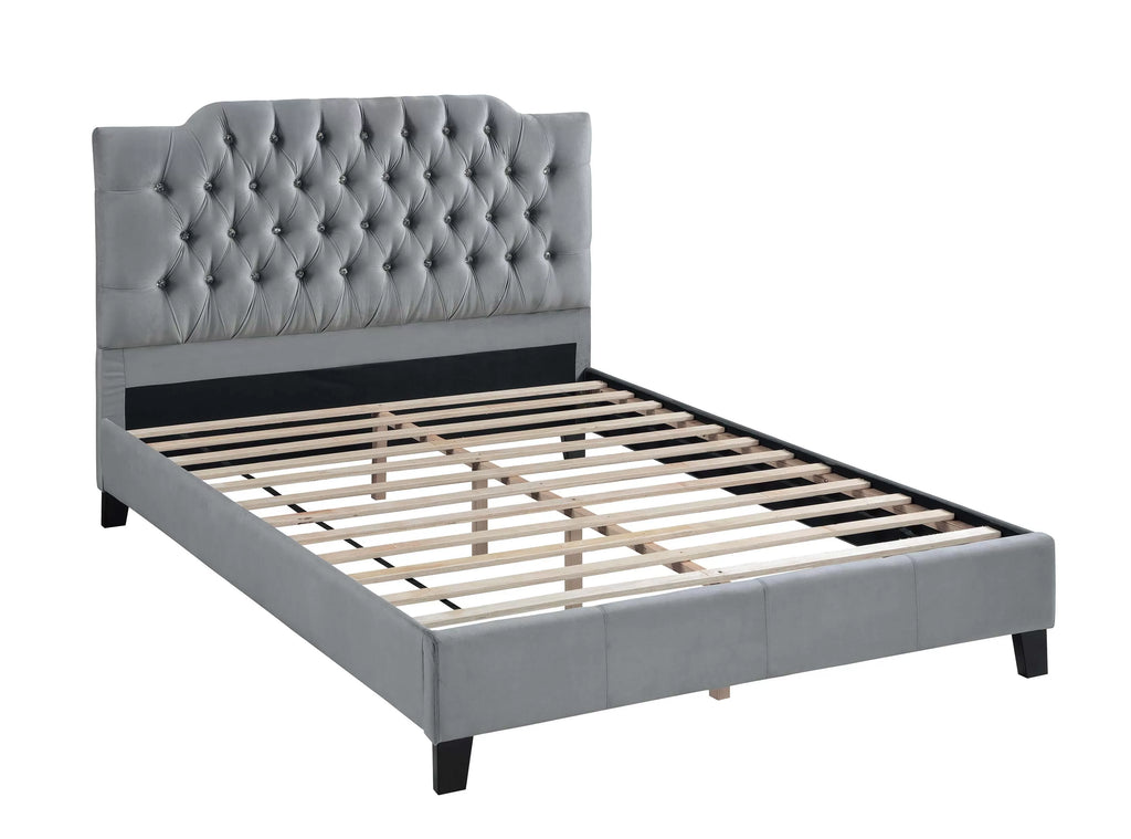 Bed – Platform Bed – Gray (F9679)