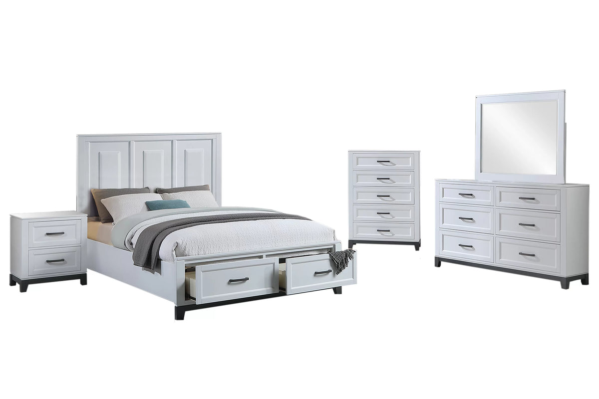Bed – Platform Bed + Underbed Drawers (F9684)