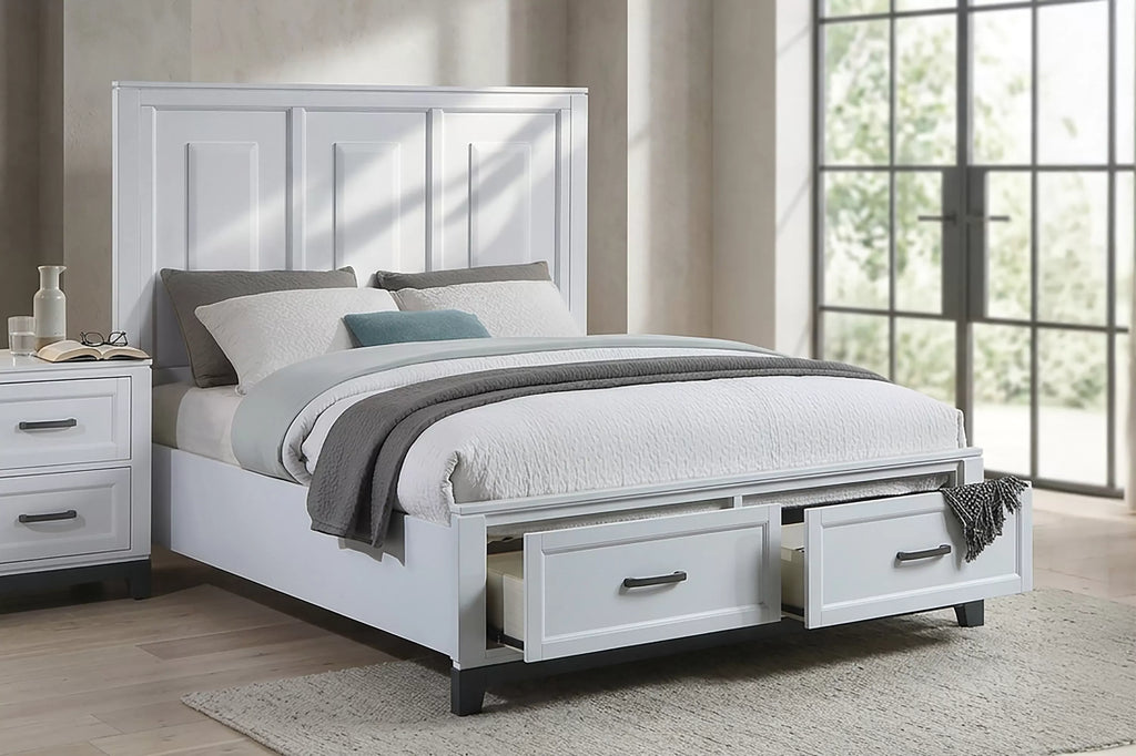 Bed – Platform Bed + Underbed Drawers (F9684)
