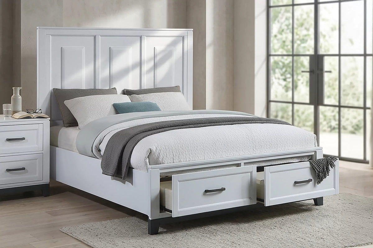 Bed – Platform Bed + Underbed Drawers (F9684)