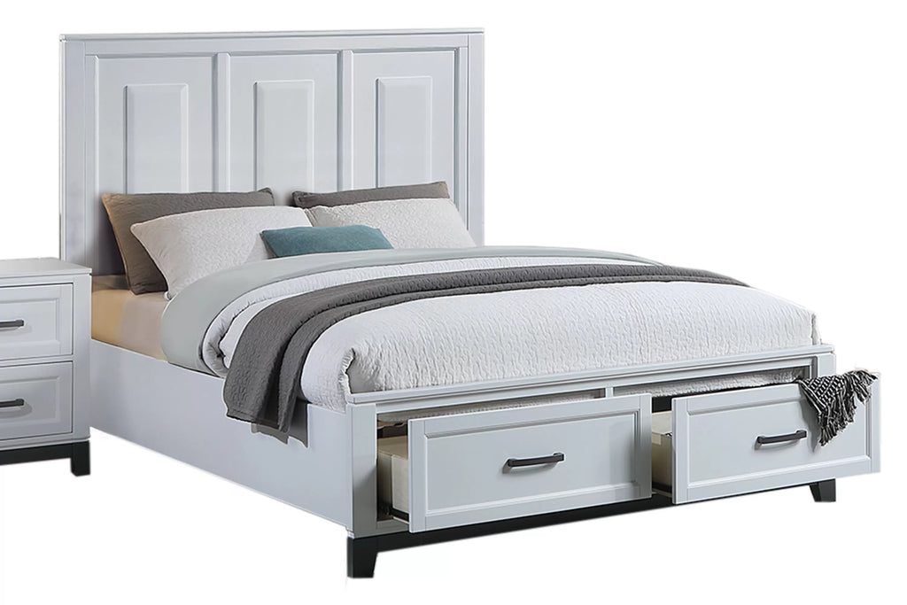 Bed – Platform Bed + Underbed Drawers (F9684)