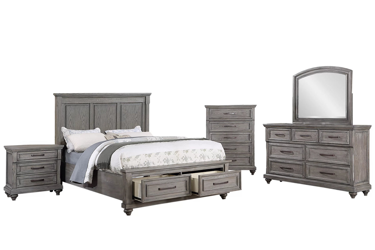 Bed – Platform Bed + Underbed Drawers (F9686)