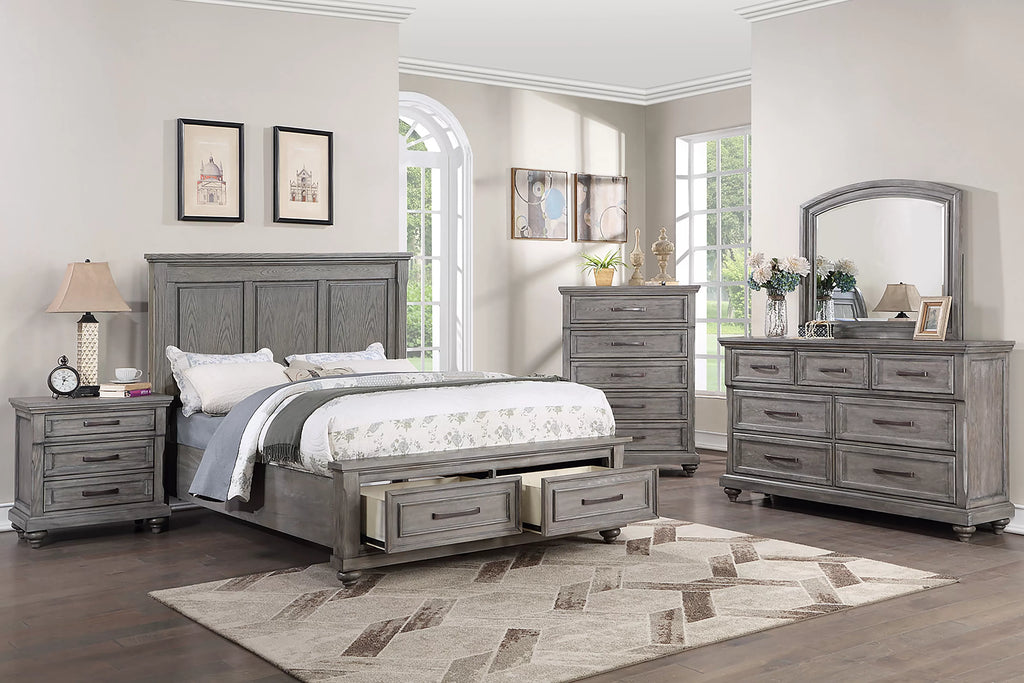 Bed – Platform Bed + Underbed Drawers (F9686)