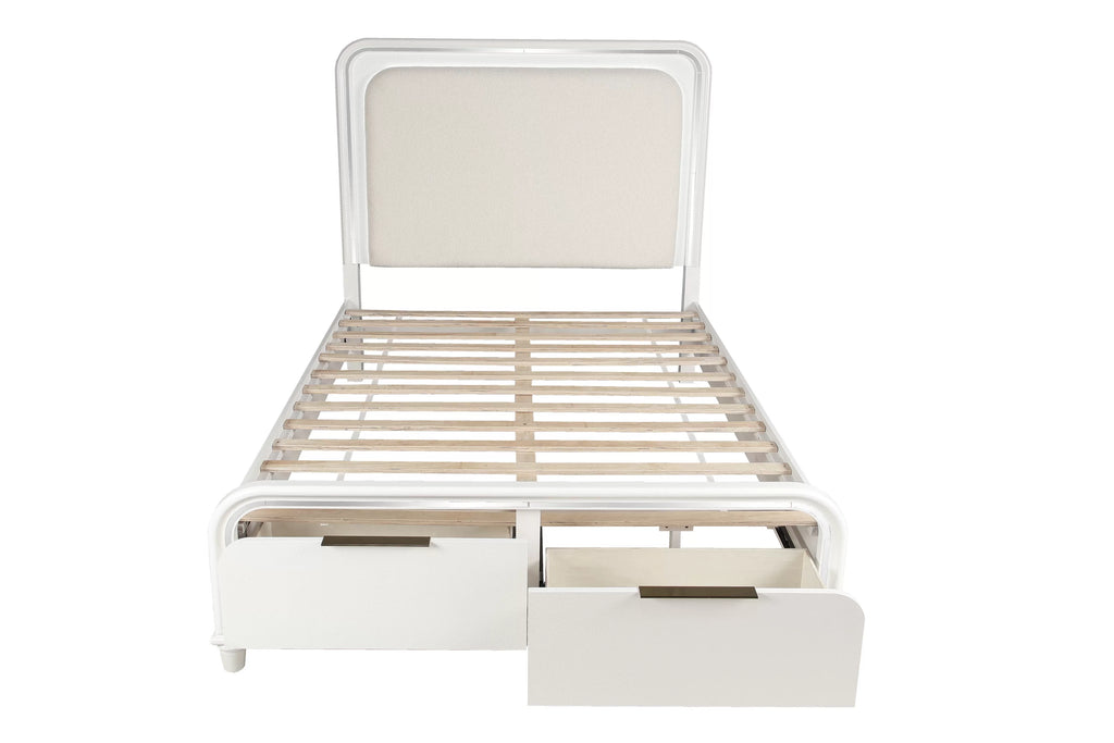Bed – Platform Bed W/ Built in LED Lights + Underbed Drawers (F9689)