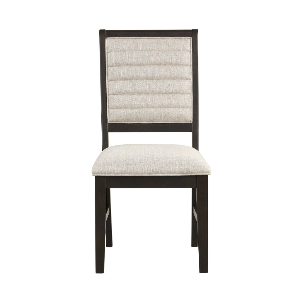 Plateau - Side Chair (Set of 2) - Rustic Espresso / Beige