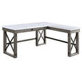 Talmar - Writing Desk With Lift Top - Marble Top & Weathered Gray