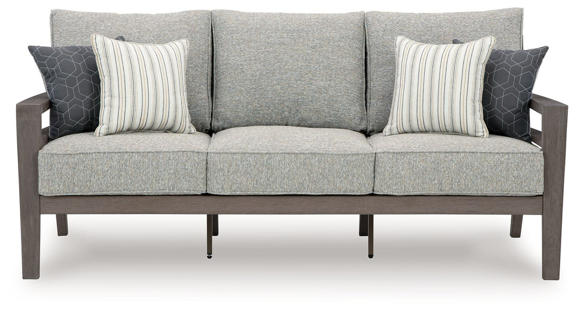 Hillside Barn - Sofa With Cushion - Gray / Brown