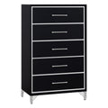 Ava - 5 Drawer Chest - Ebony