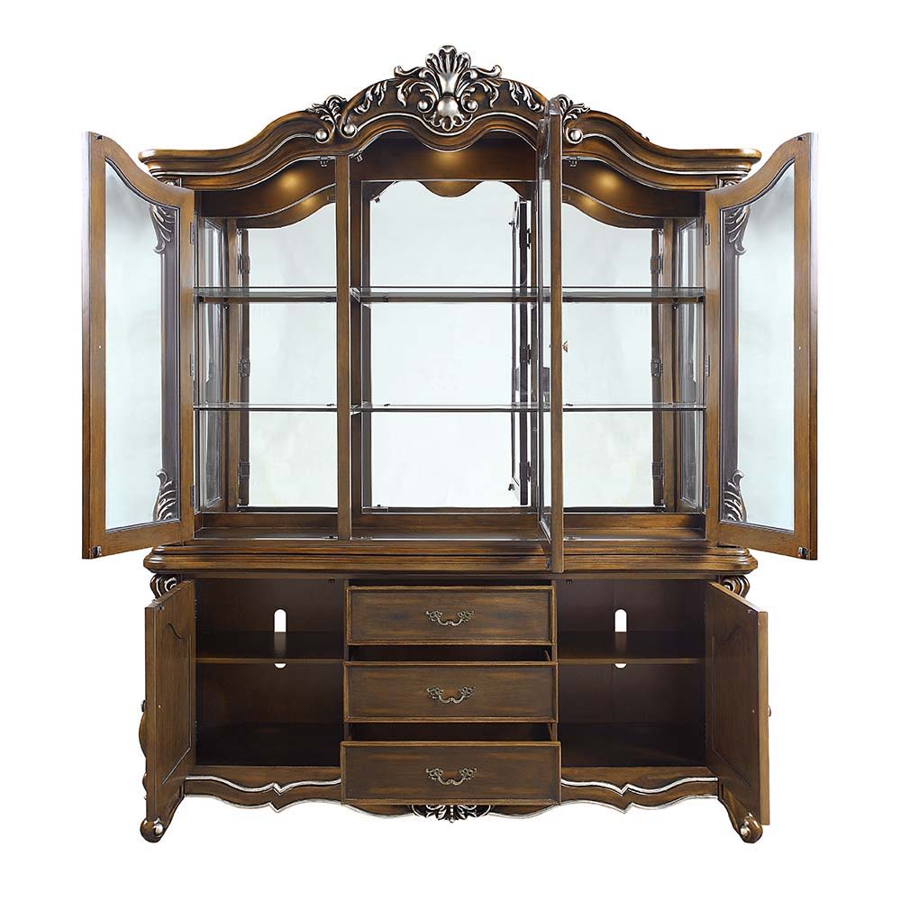 Latisha - Buffet & Hutch - Antique Oak
