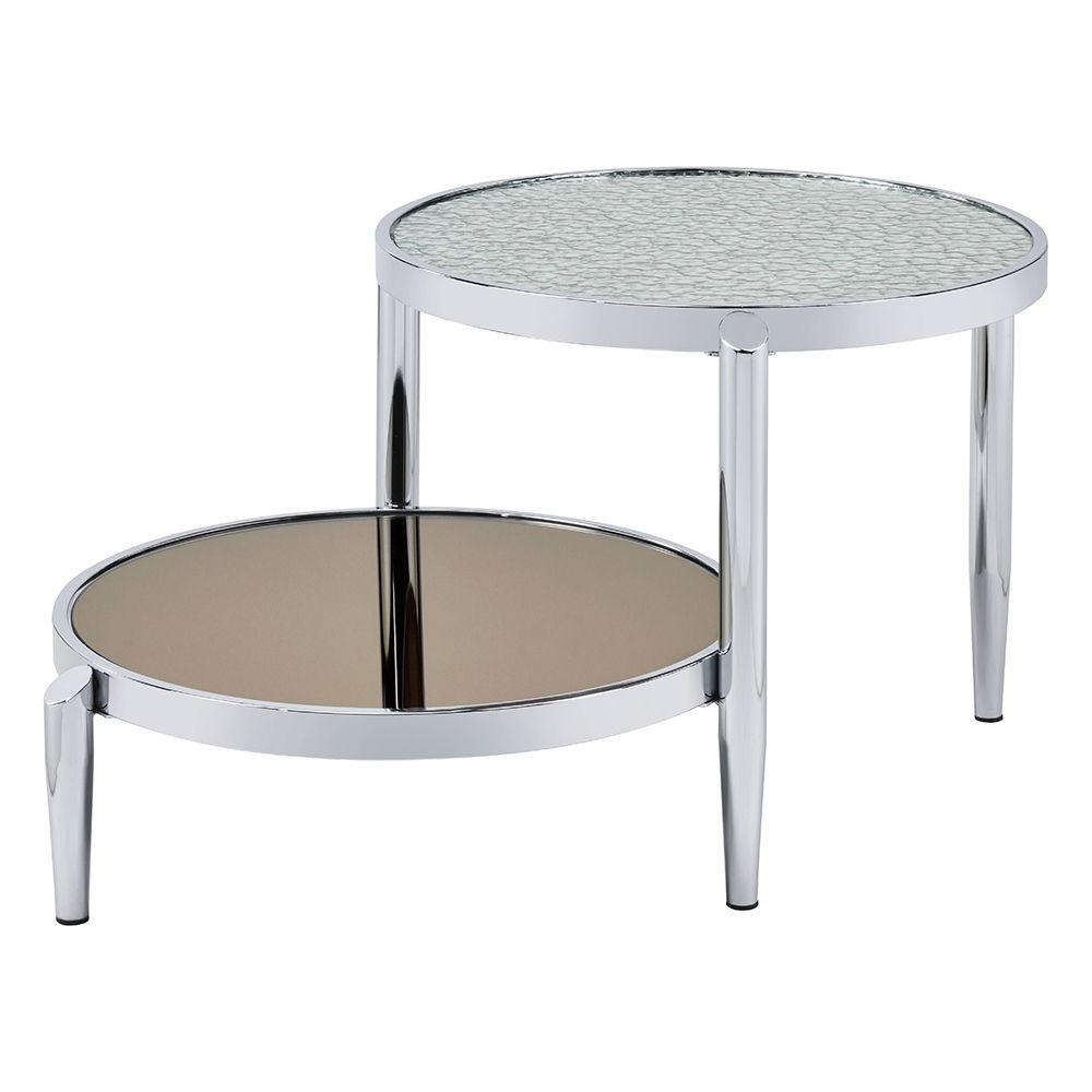 Abbe - Coffee Table - Glass & Chrome