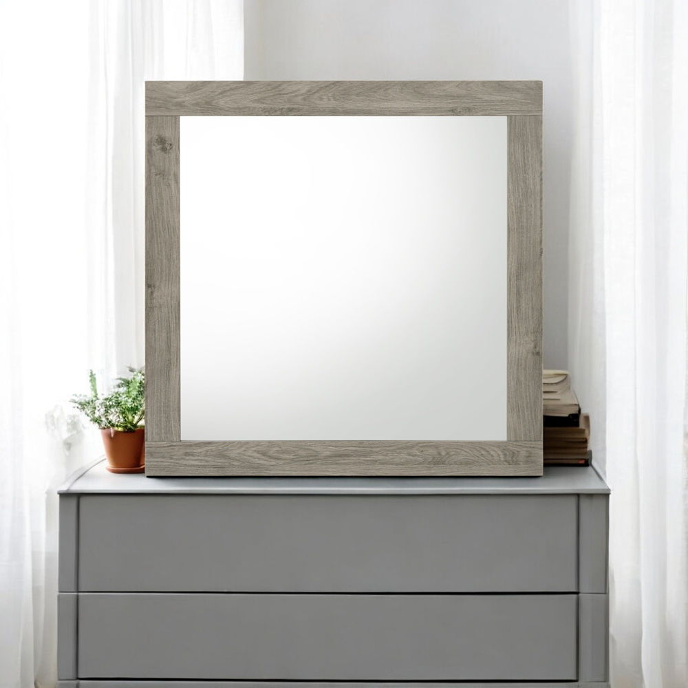 Mari - Mirror - Light Gray Finish