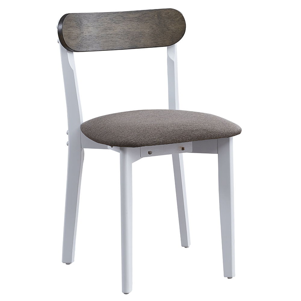 Fidelity - 5 Piece Dining Set - White & Gray