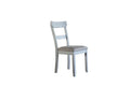 House Marchese - Side Chair (Set of 2) - Two Tone Gray Fabric & Pearl Gray