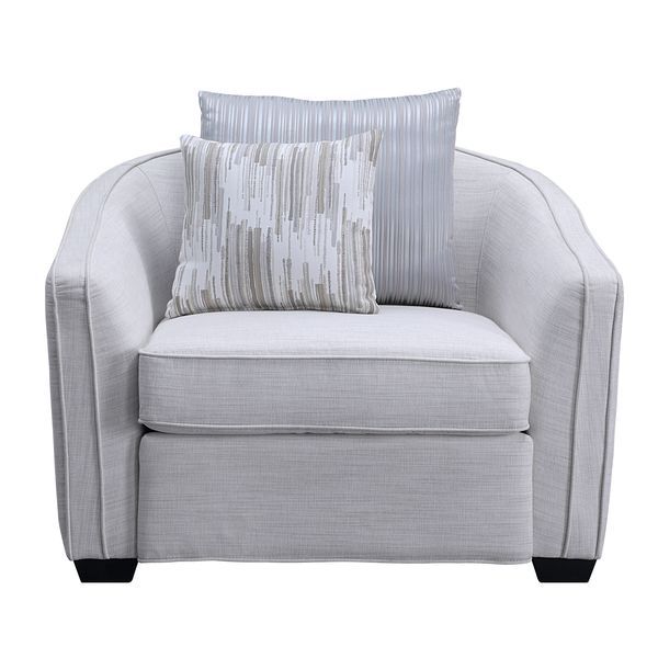 Mahler II - Chair With 2 Pillows - Beige Linen