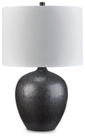 Ladstow - Ceramic Table Lamp  - Black