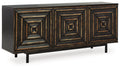 Fair Ridge - Accent Cabinet - Distressed Black