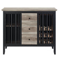 Zudora - Server - Antique Oak & Sandy Black