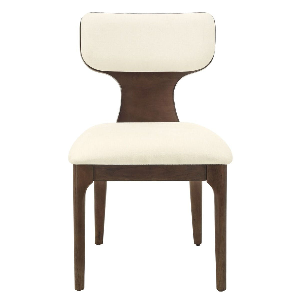 Koen - Side Chair (Set of 2) - Beige / Brown Oak