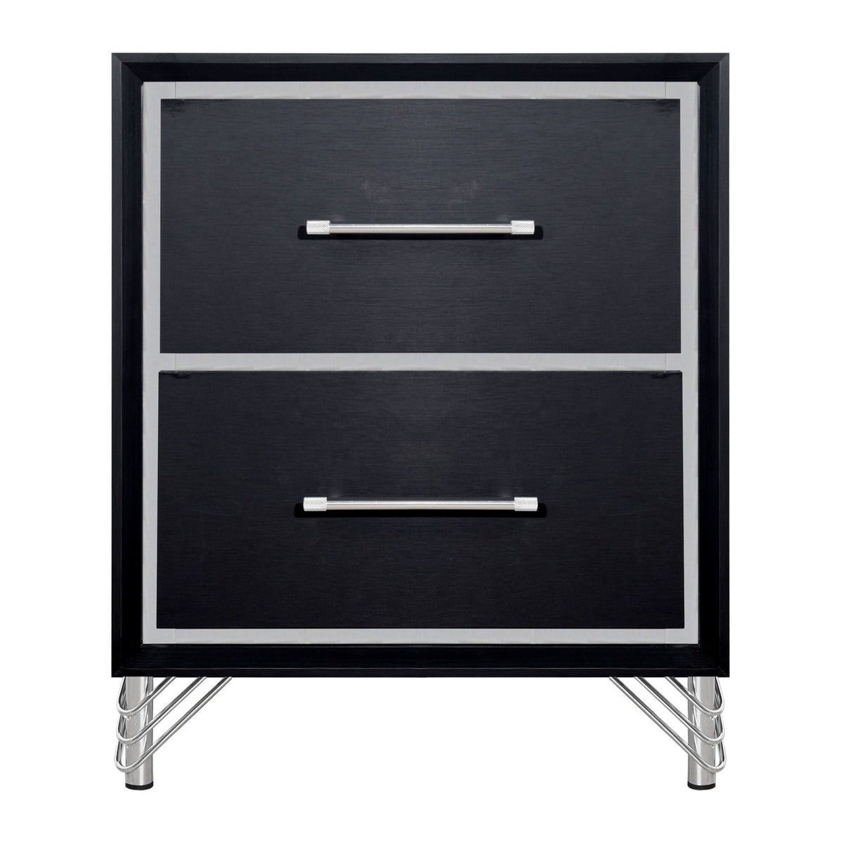 Ava - 2 Drawer Nightstand - Ebony