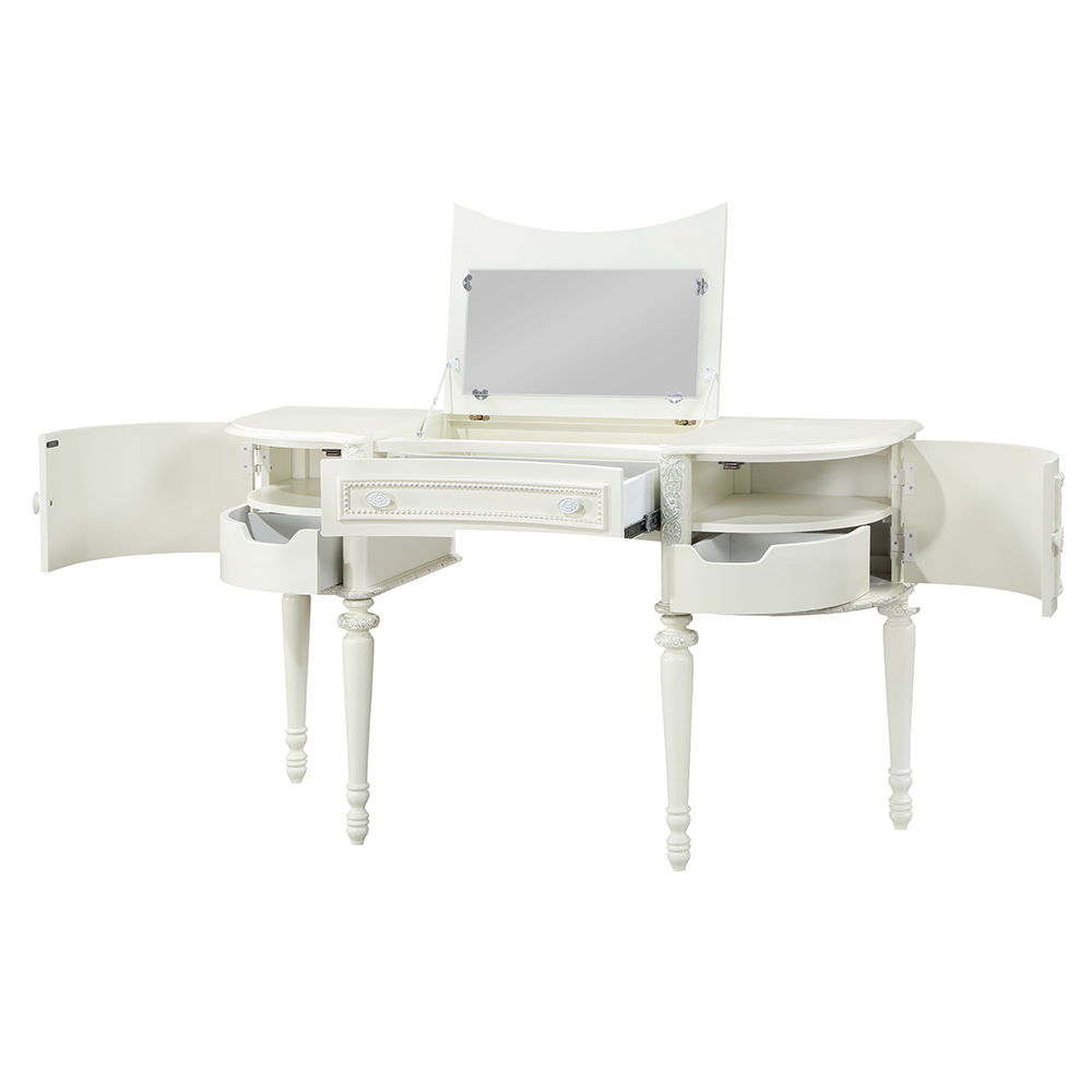 Dorothy - Vanity Desk & Mirror - Ivory