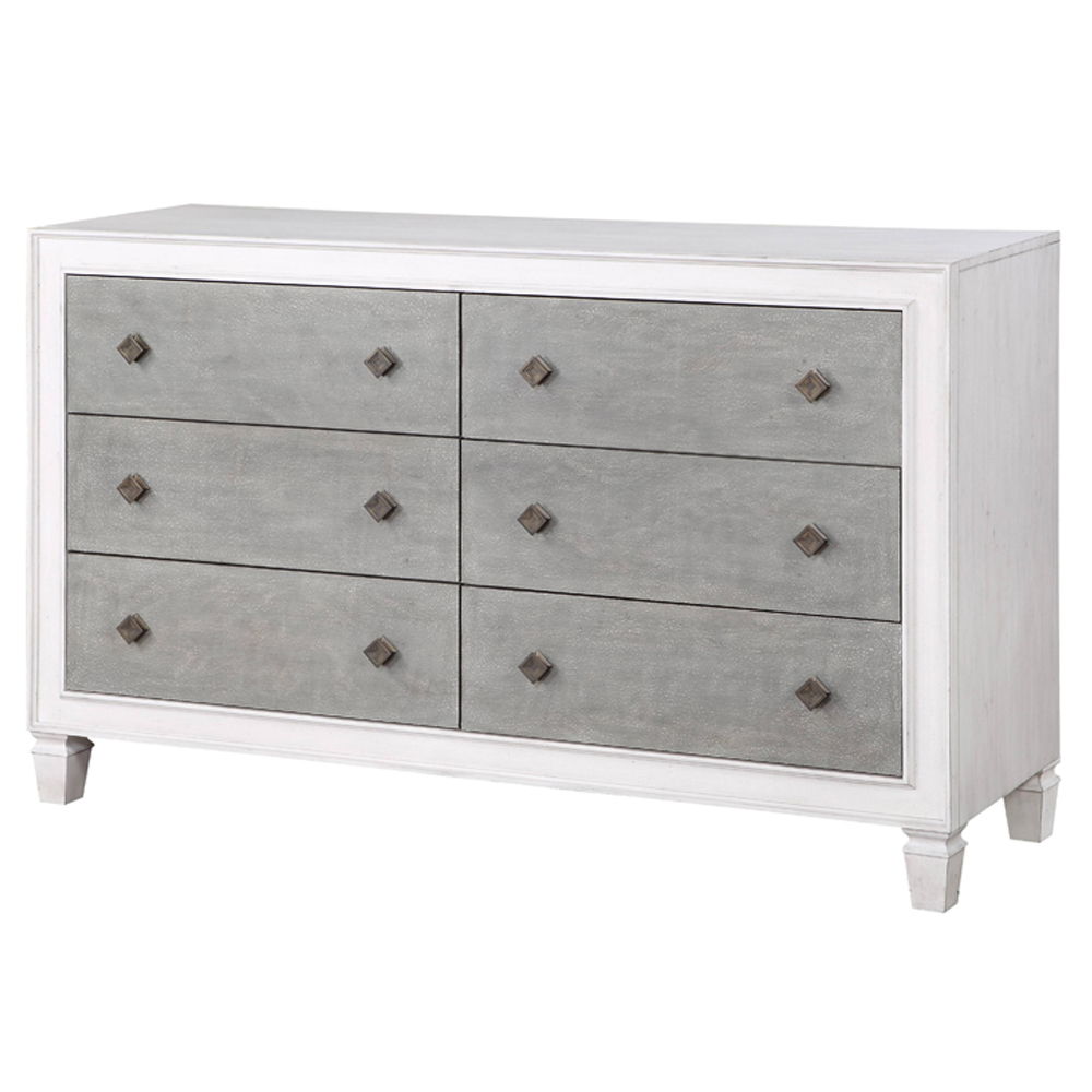 Katia - Dresser - Rustic Gray & Weathered White