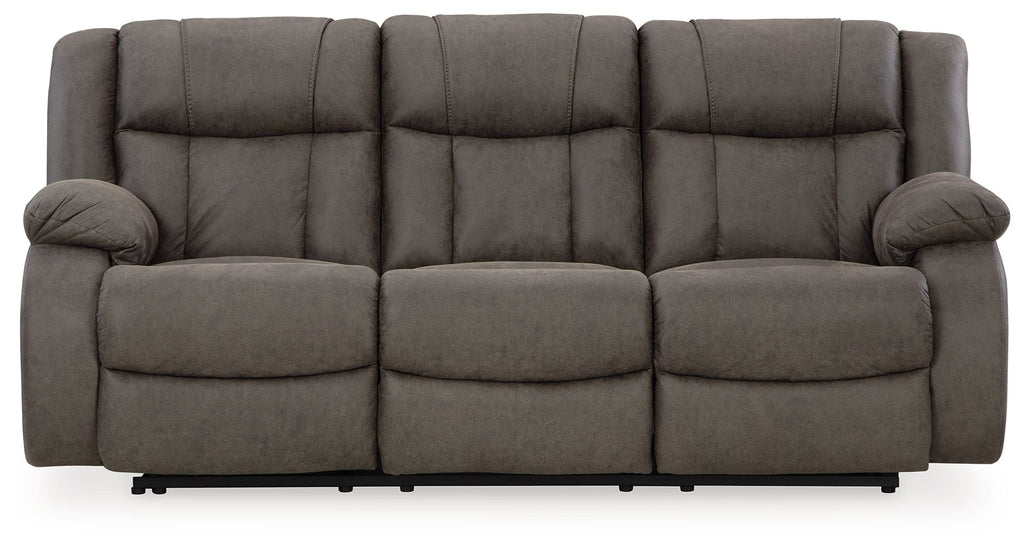 First Base - Reclining Sofa - Gunmetal