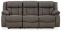 First Base - Reclining Sofa - Gunmetal
