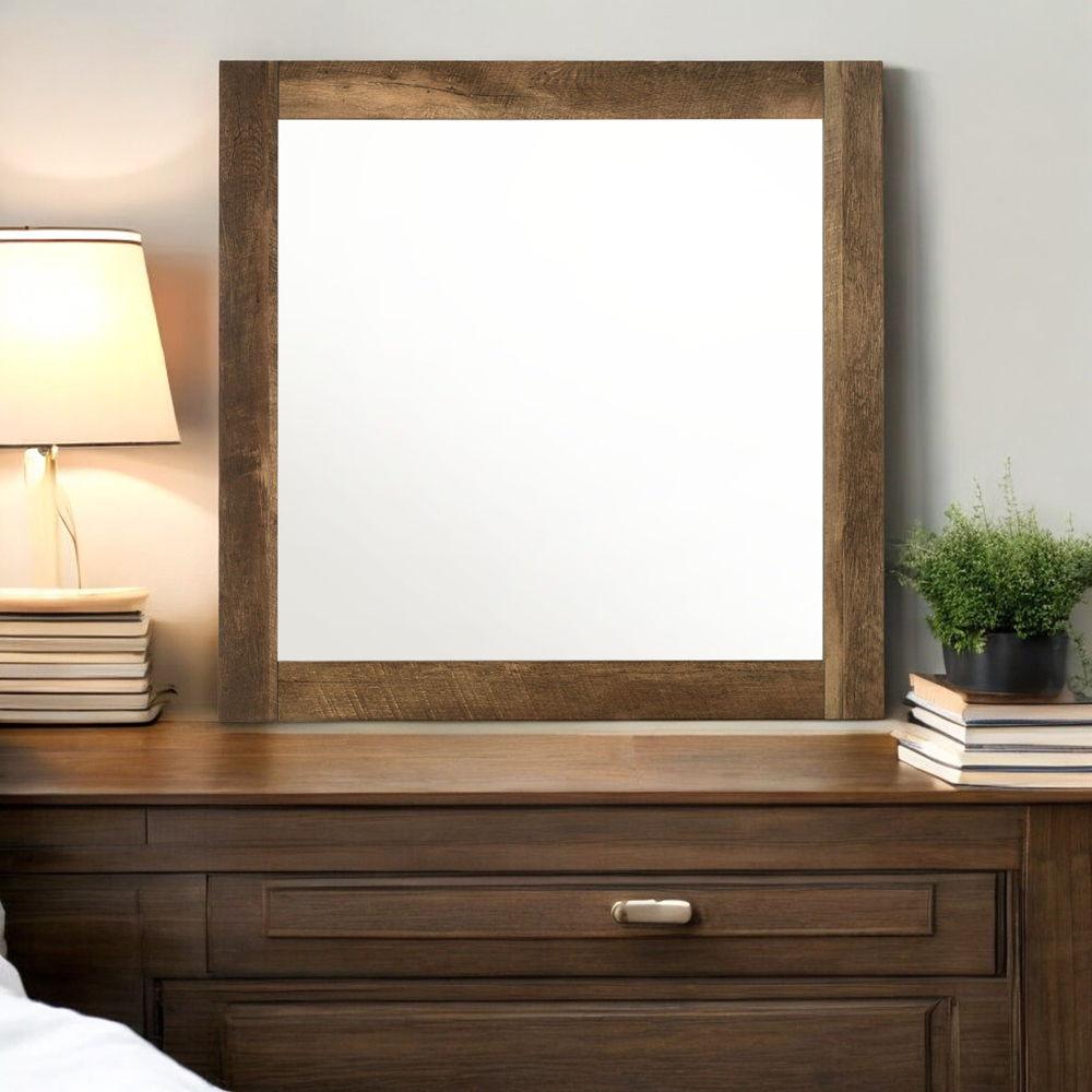Morales - Mirror - Rustic Oak