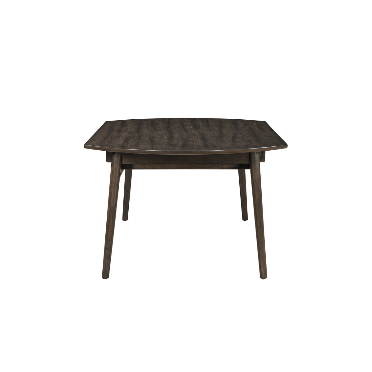 Rex - 65" Round Table With Self Storing Leaves - Walnut Brown
