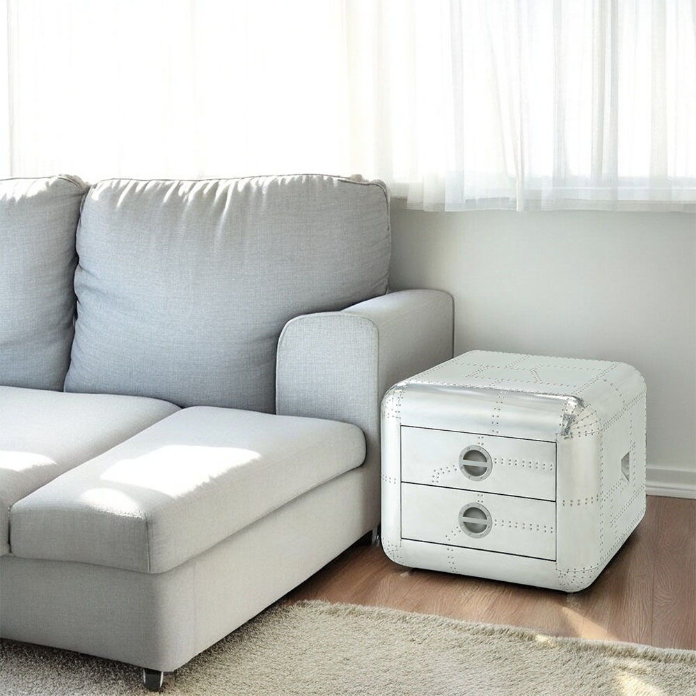 Brancaster - 22" End Table - Aluminum