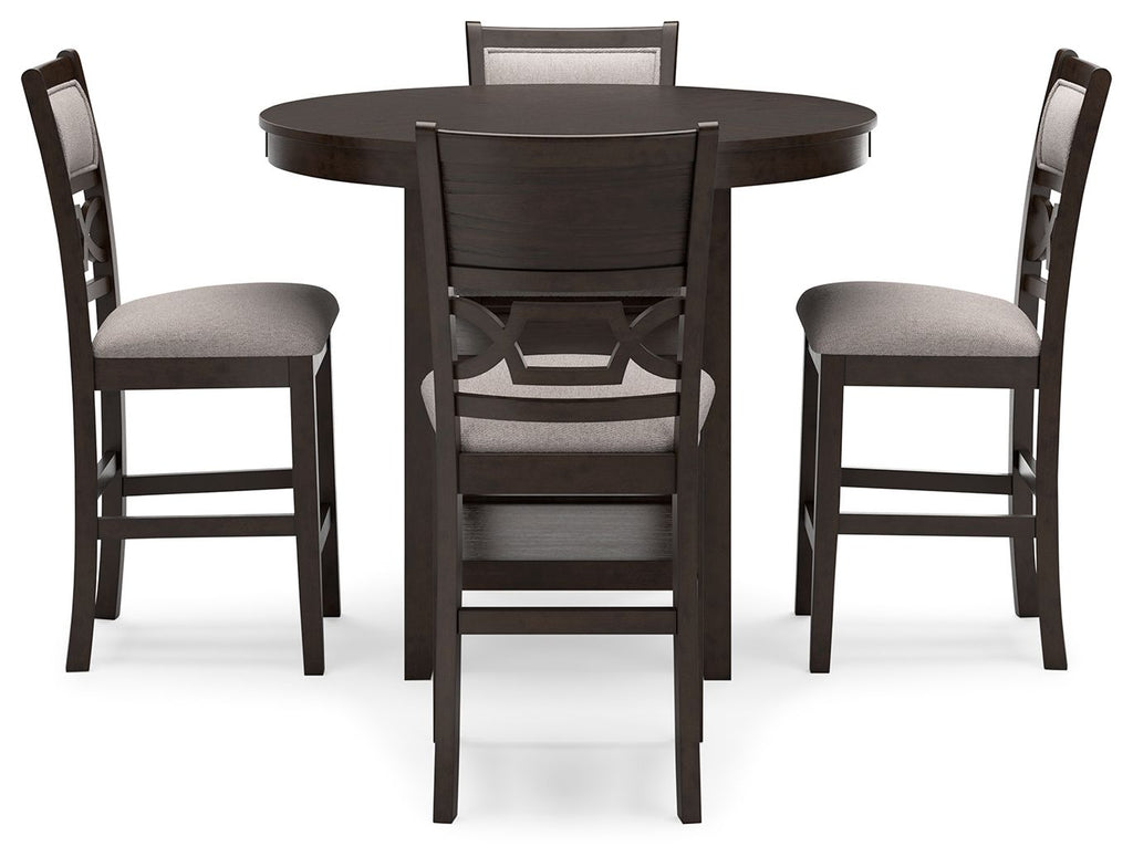 Langwest - Dining Room Counter Table Set (Set of 5) - Brown