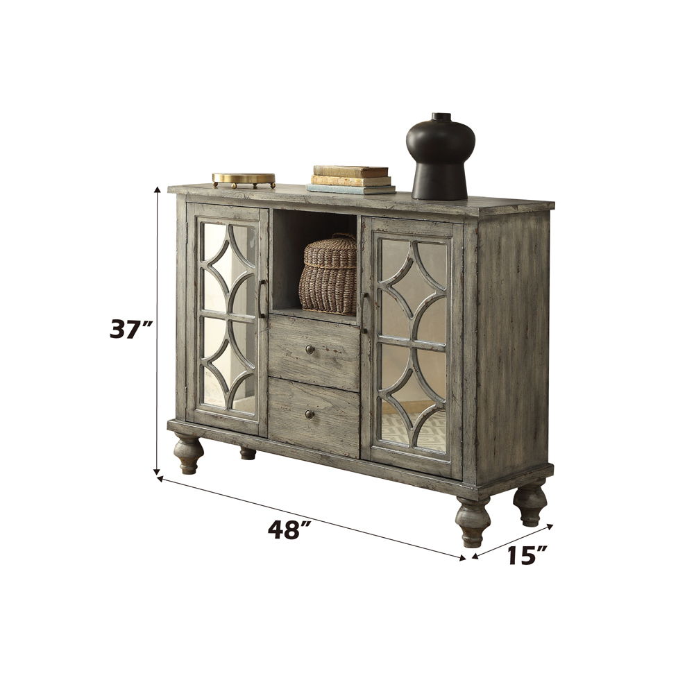 Velika - 48" Console Cabinet - Weathered Gray