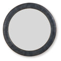 Corinsworth - Accent Mirror - Charcoal / Brass Finish