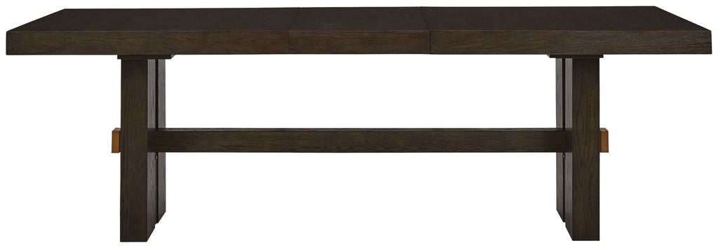 Burkhaus - Rectangular Dining Room Extension Table - Dark Brown